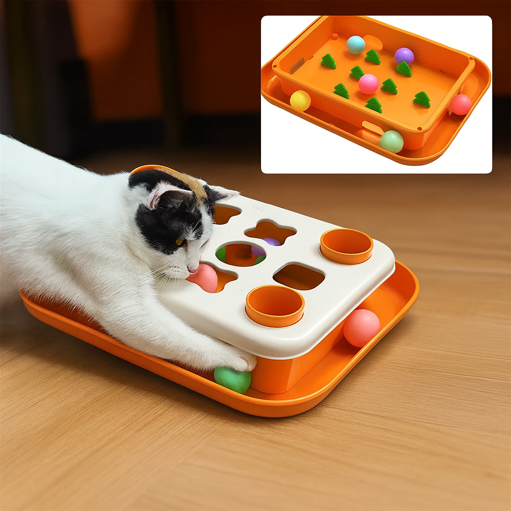 Interactive Puzzle Toy - Slow Feeder Treat Finding Game