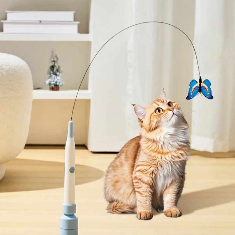 Electric Flying Butterfly Cat Teaser