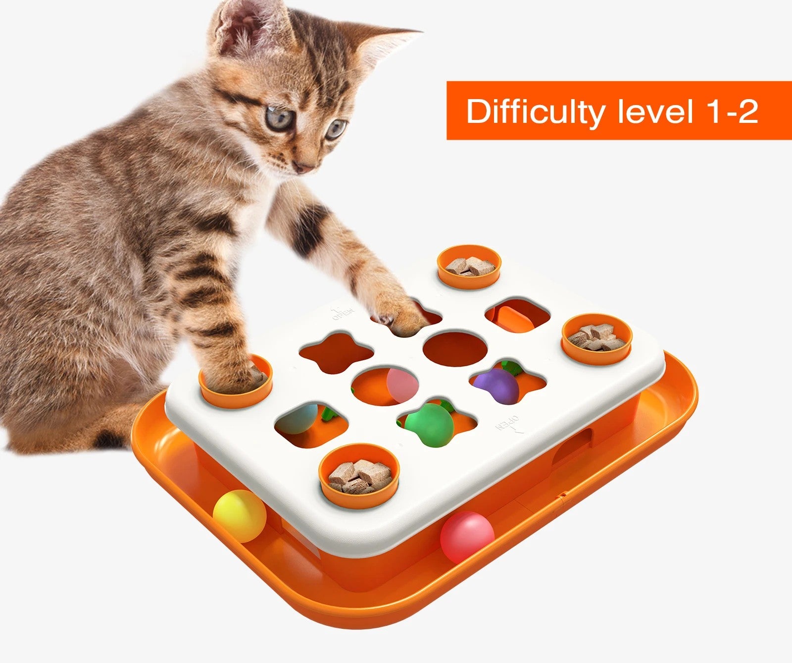 Interactive Puzzle Toy - Slow Feeder Treat Finding Game