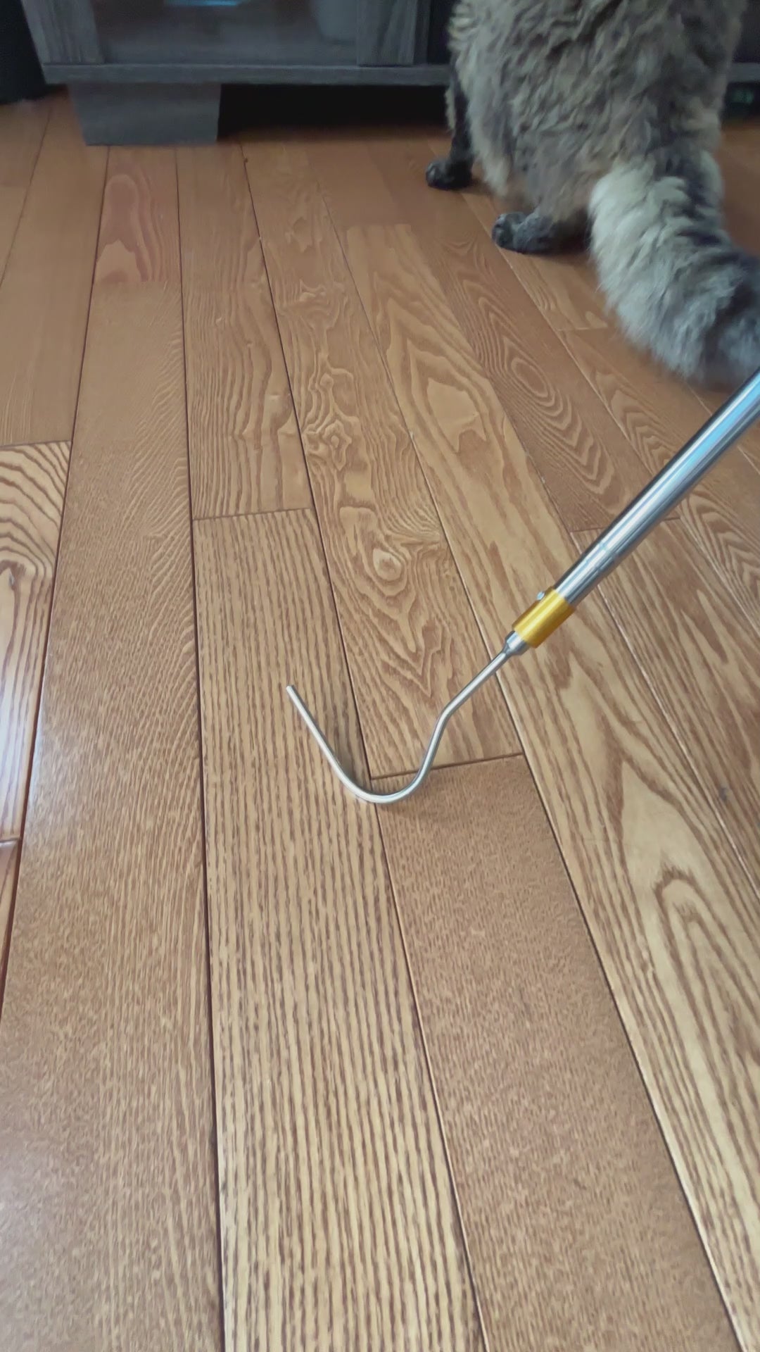 Under-Furniture Cat Toy Retriever - No More Lost Toys!